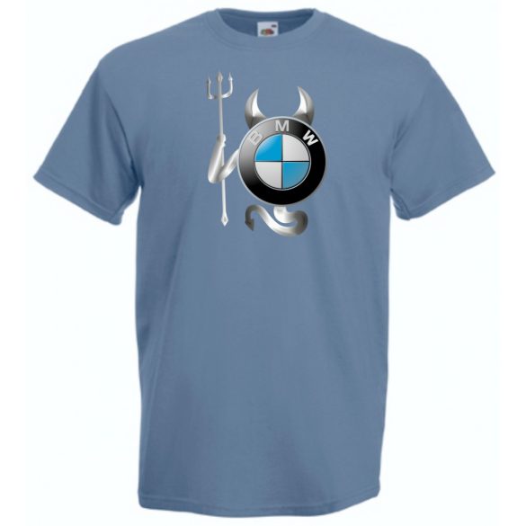 Autó fan BMW Devil - Sport ördög férfi rövid ujjú póló
