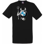 Autó fan BMW Devil - Sport ördög férfi rövid ujjú póló