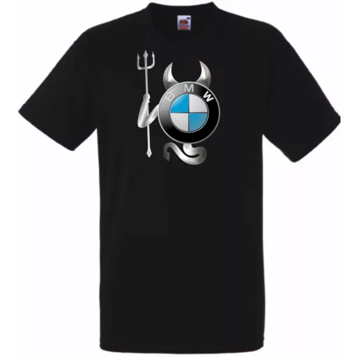 Autó fan BMW Devil - Sport ördög férfi rövid ujjú póló