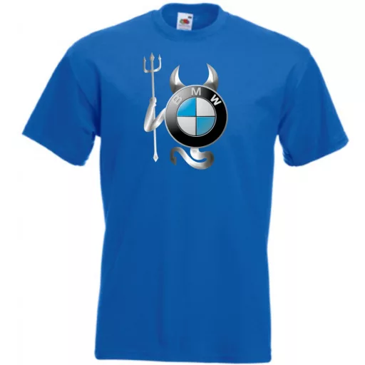 Autó fan BMW Devil - Sport ördög férfi rövid ujjú póló