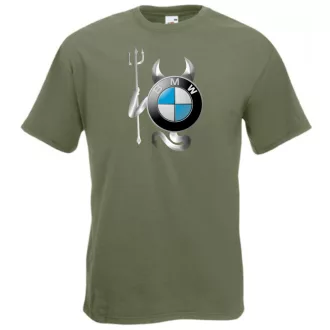   Autó fan BMW Devil - Sport ördög férfi rövid ujjú póló