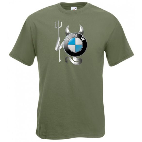 Autó fan BMW Devil - Sport ördög férfi rövid ujjú póló