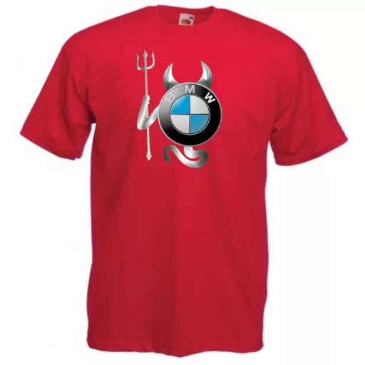 Autó fan BMW Devil - Sport ördög férfi rövid ujjú póló