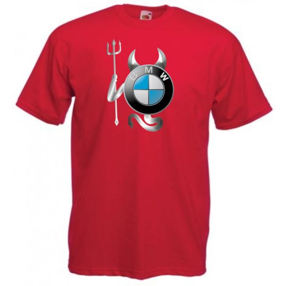 Autó fan BMW Devil - Sport ördög férfi rövid ujjú póló