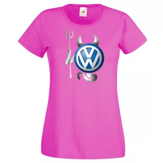 Autó fan VW Devil - Sport ördög női rövid ujjú póló