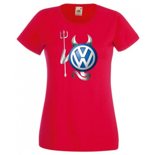 Autó fan VW Devil - Sport ördög női rövid ujjú póló
