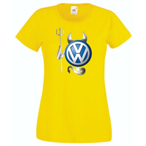Autó fan VW Devil - Sport ördög női rövid ujjú póló