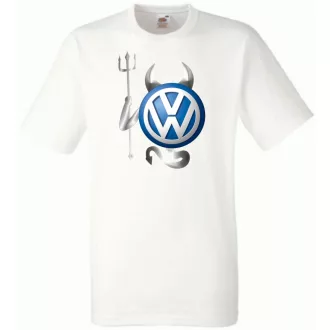 Autó fan VW - Sport ördög férfi rövid ujjú póló