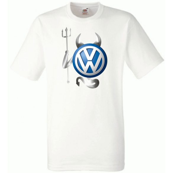 Autó fan VW - Sport ördög férfi rövid ujjú póló