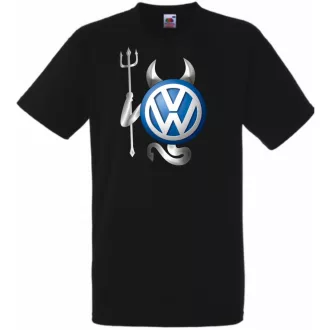 Autó fan VW - Sport ördög férfi rövid ujjú póló