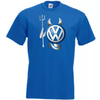 Autó fan VW - Sport ördög férfi rövid ujjú póló