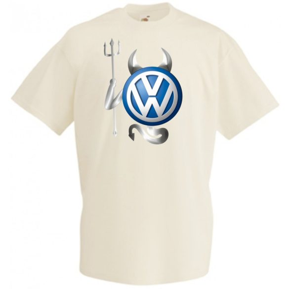Autó fan VW - Sport ördög férfi rövid ujjú póló