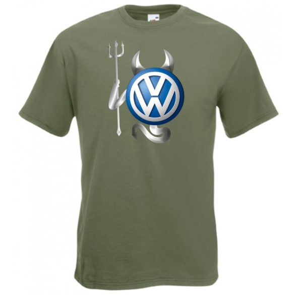 Autó fan VW - Sport ördög férfi rövid ujjú póló