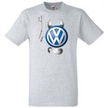 Autó fan VW - Sport ördög férfi rövid ujjú póló