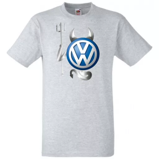 Autó fan VW - Sport ördög férfi rövid ujjú póló