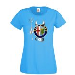 Autó fan Alfa Romeo Devil - Sport ördög női rövid ujjú póló