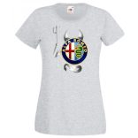 Autó fan Alfa Romeo Devil - Sport ördög női rövid ujjú póló