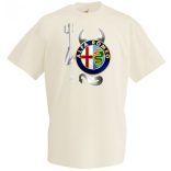 Autó fan Alfa Romeo Devil - Sport ördög férfi rövid ujjú póló