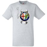 Autó fan Alfa Romeo Devil - Sport ördög férfi rövid ujjú póló