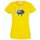 Autó fan Subaru Devil - Sport ördög női rövid ujjú póló