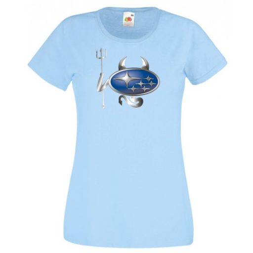 Autó fan Subaru Devil - Sport ördög női rövid ujjú póló