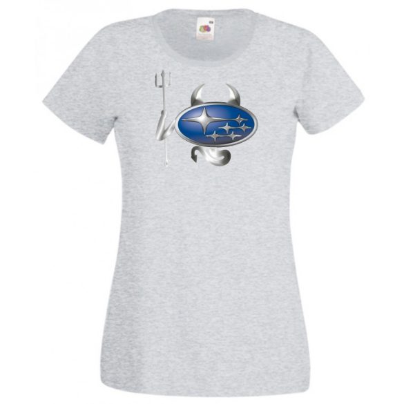 Autó fan Subaru Devil - Sport ördög női rövid ujjú póló