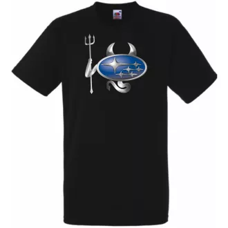   Autó fan Subaru Devil - Sport ördög férfi rövid ujjú póló
