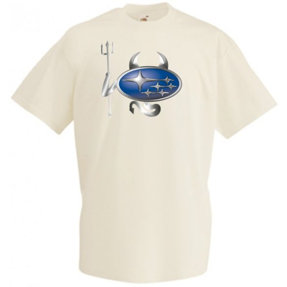 Autó fan Subaru Devil - Sport ördög férfi rövid ujjú póló