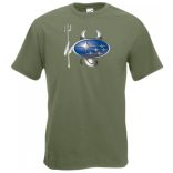 Autó fan Subaru Devil - Sport ördög férfi rövid ujjú póló