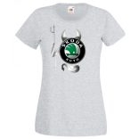 Autó fan Skoda Devil - Sport ördög női rövid ujjú póló