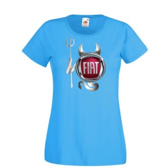   Autó fan Fiat Devil - Sport ördög női rövid ujjú póló