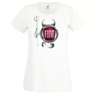   Autó fan Fiat Devil - Sport ördög női rövid ujjú póló
