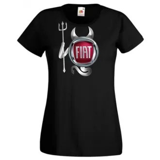   Autó fan Fiat Devil - Sport ördög női rövid ujjú póló