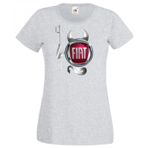 Autó fan Fiat Devil - Sport ördög női rövid ujjú póló