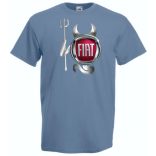 Autó fan Fiat Devil - Sport ördög férfi rövid ujjú póló