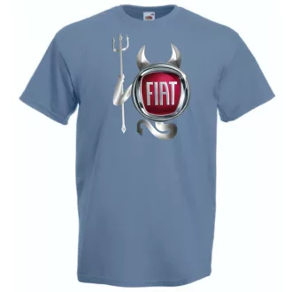   Autó fan Fiat Devil - Sport ördög férfi rövid ujjú póló
