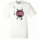 Autó fan Fiat Devil - Sport ördög férfi rövid ujjú póló