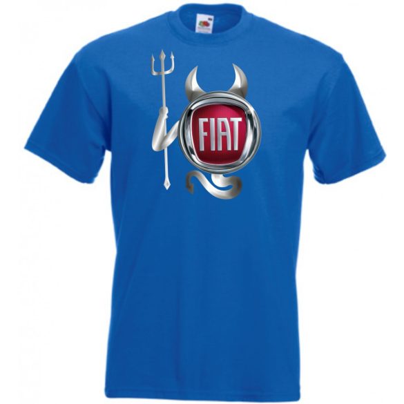 Autó fan Fiat Devil - Sport ördög férfi rövid ujjú póló