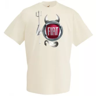   Autó fan Fiat Devil - Sport ördög férfi rövid ujjú póló