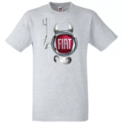 Autó fan Fiat Devil - Sport ördög férfi rövid ujjú póló