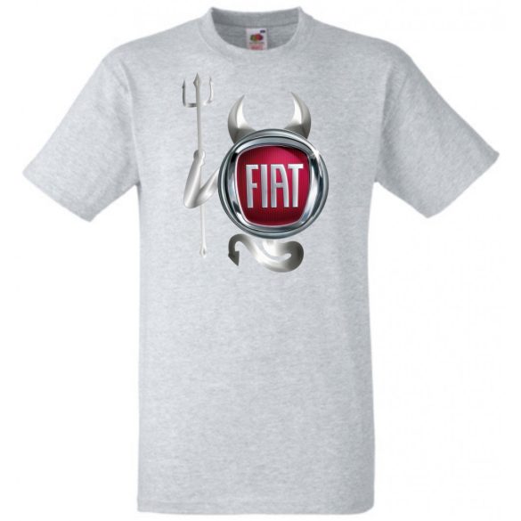 Autó fan Fiat Devil - Sport ördög férfi rövid ujjú póló