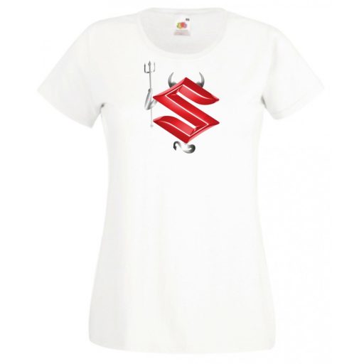 Autó Motor fan Suzuki Devil - Sport ördög női rövid ujjú póló