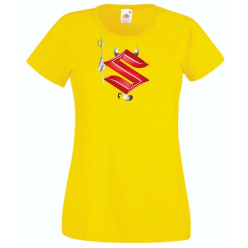 Autó Motor fan Suzuki Devil - Sport ördög női rövid ujjú póló