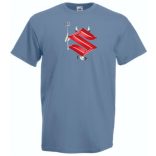 Autó Motor fan Suzuki Devil - Sport ördög férfi rövid ujjú póló