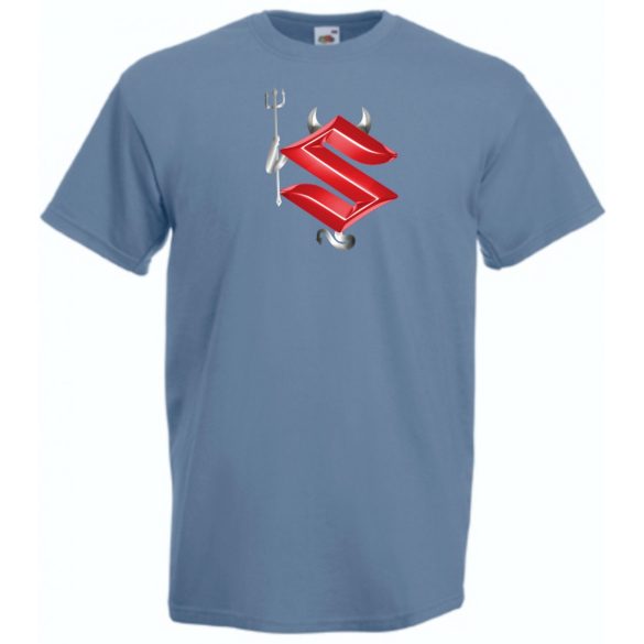 Autó Motor fan Suzuki Devil - Sport ördög férfi rövid ujjú póló