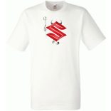 Autó Motor fan Suzuki Devil - Sport ördög férfi rövid ujjú póló