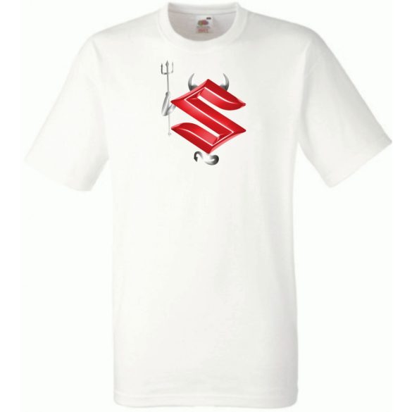 Autó Motor fan Suzuki Devil - Sport ördög férfi rövid ujjú póló