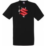 Autó Motor fan Suzuki Devil - Sport ördög férfi rövid ujjú póló