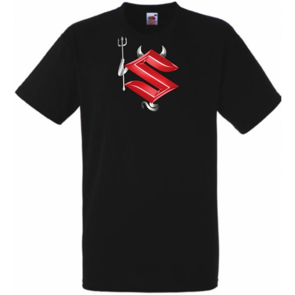 Autó Motor fan Suzuki Devil - Sport ördög férfi rövid ujjú póló