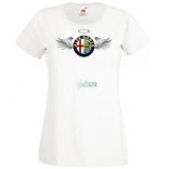 Autó fan Alfa Romeo Angyal - Sport női rövid ujjú póló